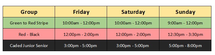 Camp schedule